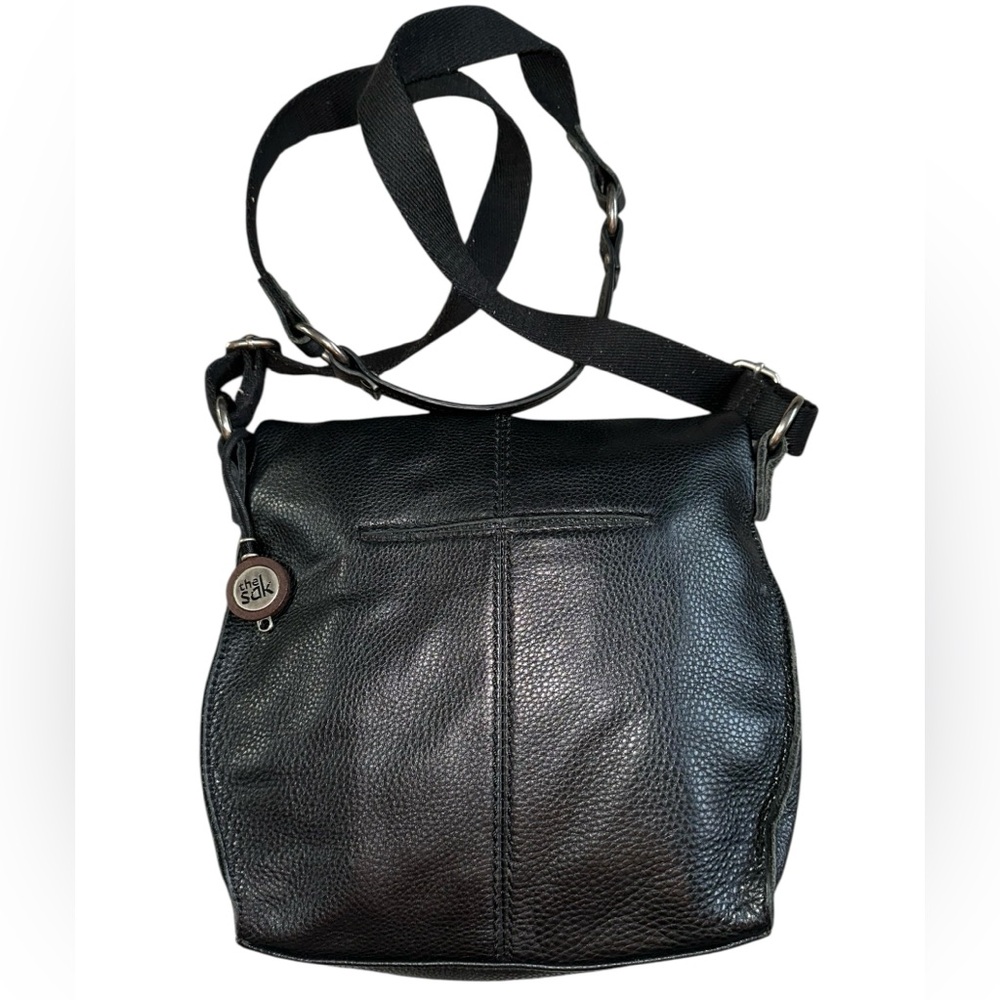 The Sak Silverlake Black Leather Silver Stud Studded Bag Purse Crossbody - Picture 5 of 15